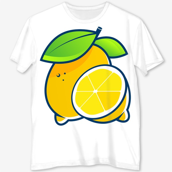 Футболка с полной запечаткой «лимон»