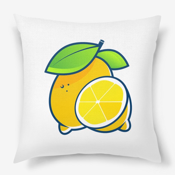 Подушка «лимон»