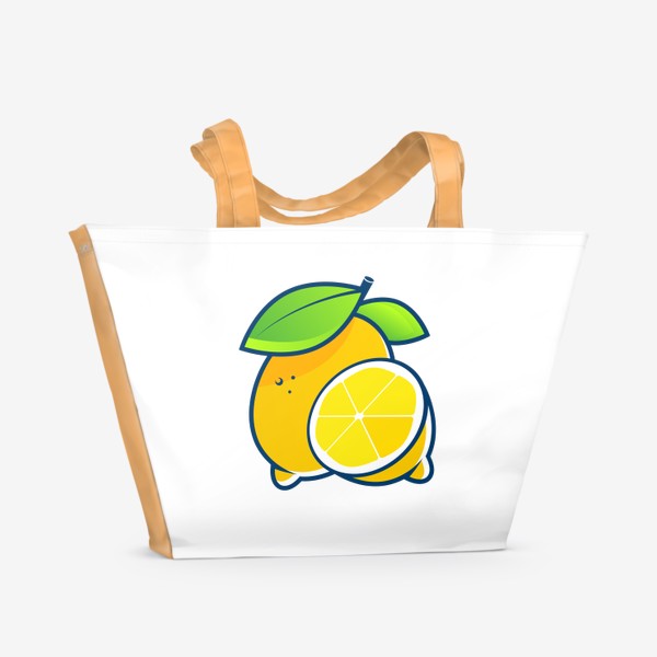 Пляжная сумка &laquo;лимон&raquo;