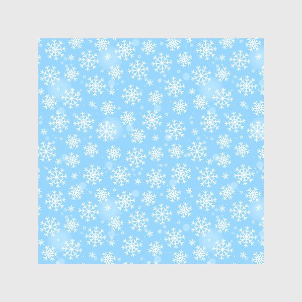 Скатерть «Снежинки на голубом»