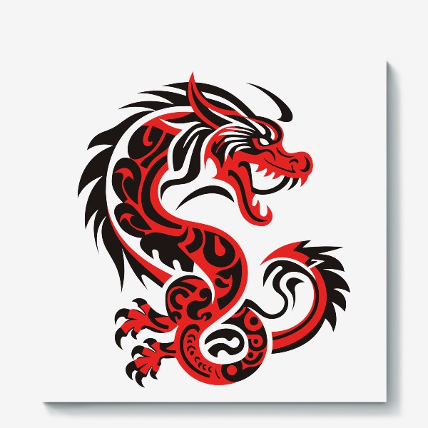 Холст «Китайский дракон. Символ 2024 Нового года»
