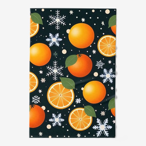 Полотенце «Паттерн с апельсинами»