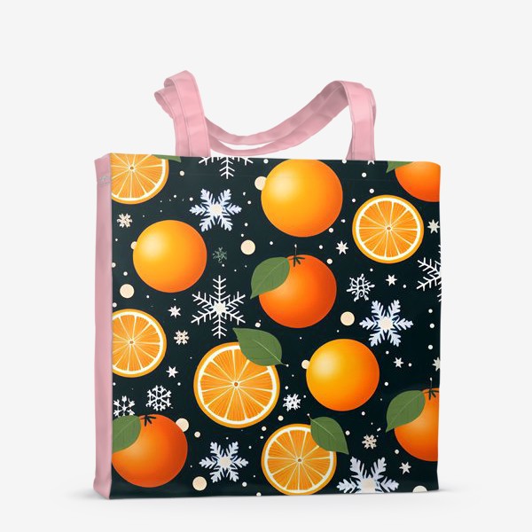 Сумка-шоппер «Паттерн с апельсинами»
