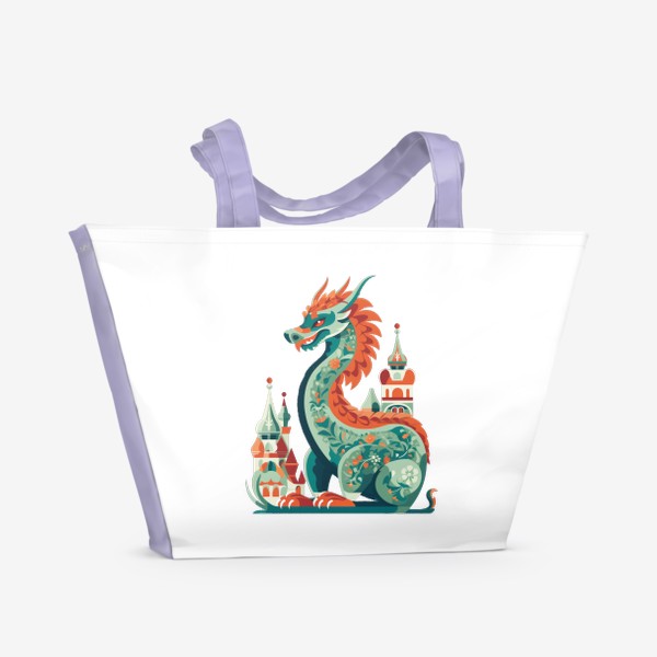 Пляжная сумка «Русский дракон. Символ 2024»