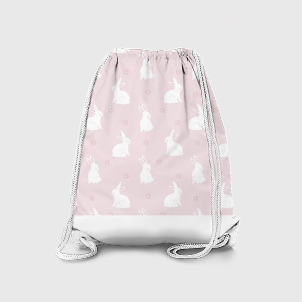 Рюкзак «Кролики на розовом»
