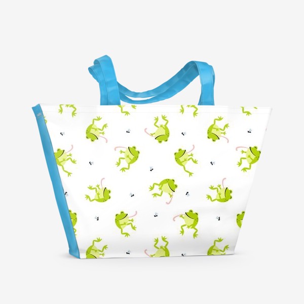 Пляжная сумка «Забавные лягушки»