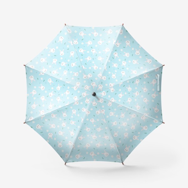 Зонт «Милые зайки с цветочками»