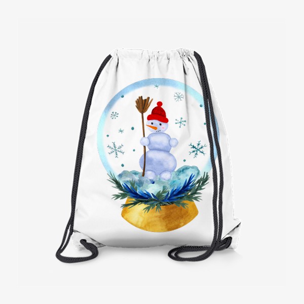 Рюкзак «Снежный шар со снеговиком»
