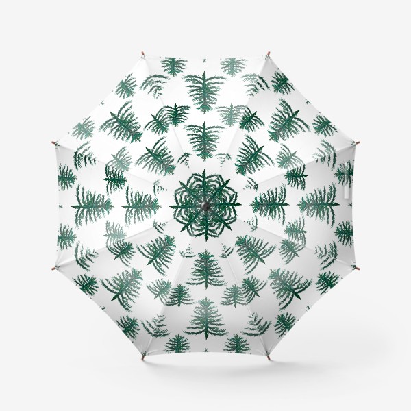Зонт «Паттерн ёлочки в лесу»