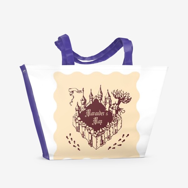 Пляжная сумка &laquo;Крата Мародеров из Гарри Поттера&raquo;