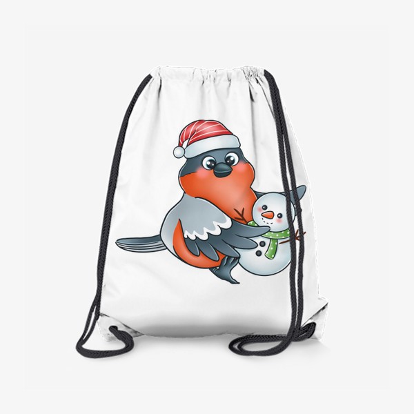 Рюкзак «Снегирь со снеговиком»