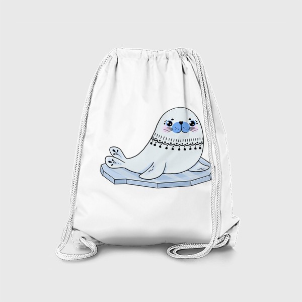 Рюкзак «Морской котик (тюлень) на льдине»
