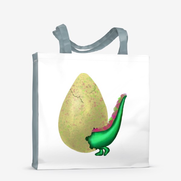 Сумка-шоппер «Новенький дракончик вылупляется из яйца»