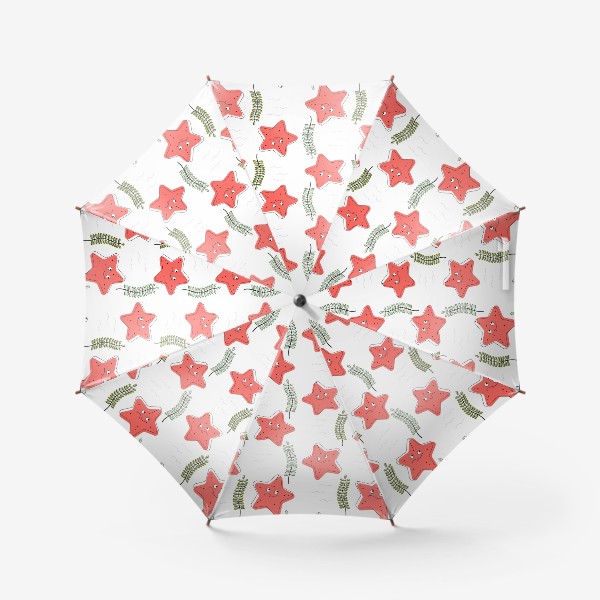 Зонт «бесшовный паттерн - морские звёзды»