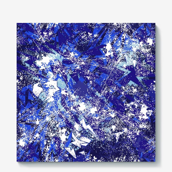 Холст «абстрактный ультра синий фон »