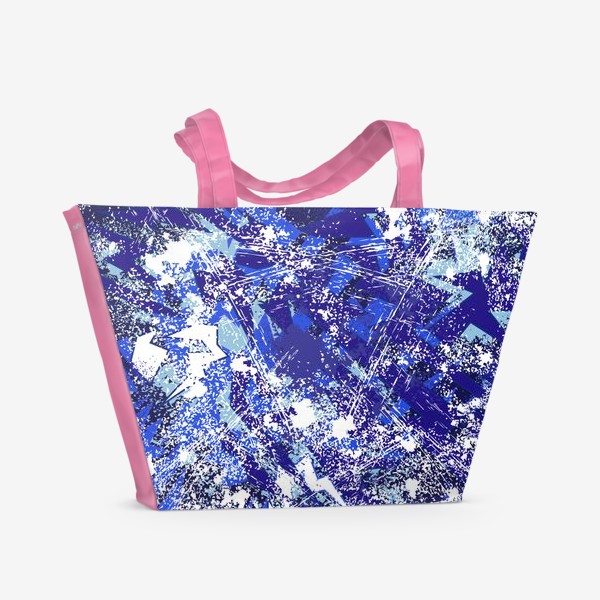 Пляжная сумка «абстрактный ультра синий фон »