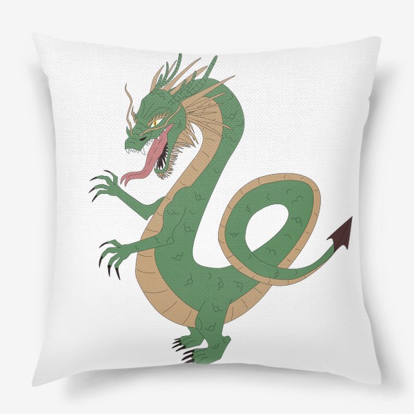 Подушка «Зелёный дракон»