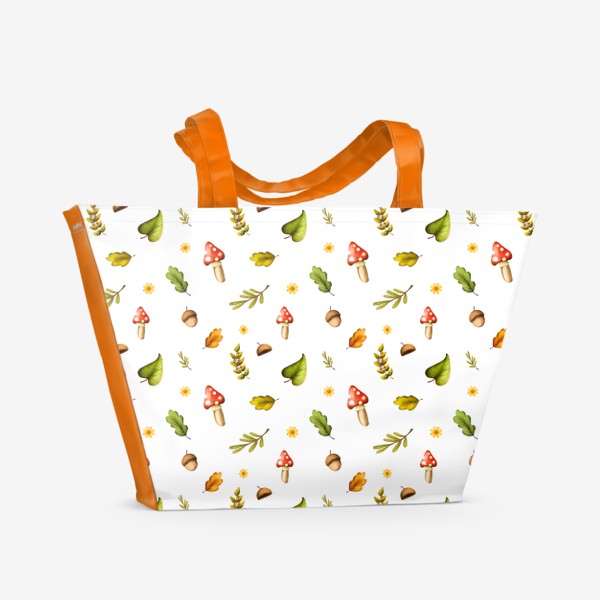 Пляжная сумка «Лесной паттерн»