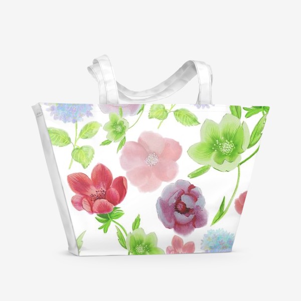 Пляжная сумка «цветочный сад»