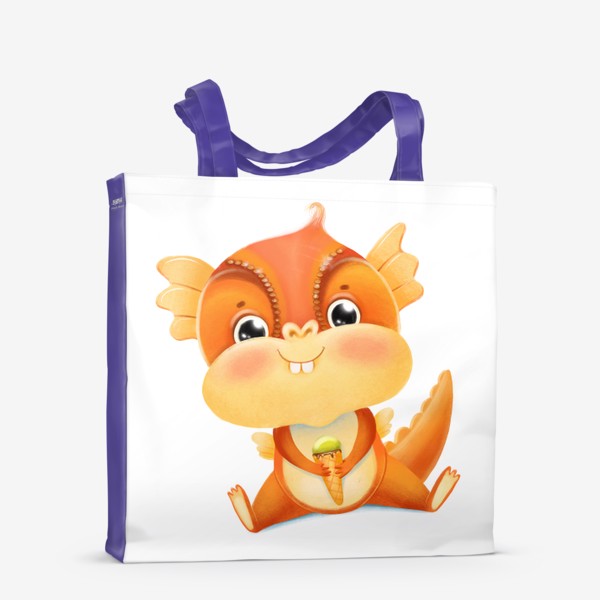 Сумка-шоппер «Оранжевый дракон»