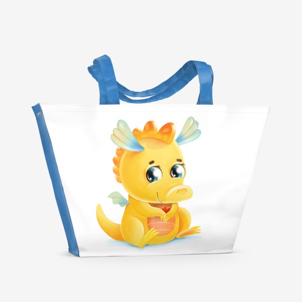 Пляжная сумка «Желтый дракон»