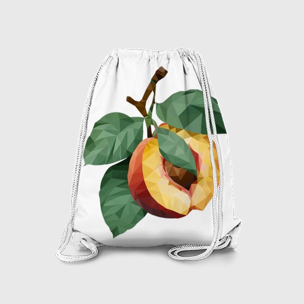 Рюкзак «Персик с листьями»