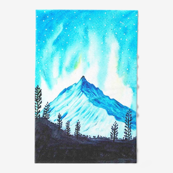 Полотенце «гора зимой»