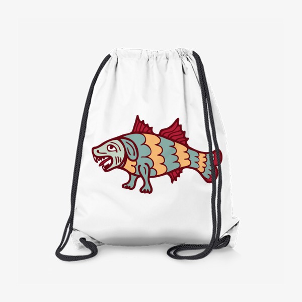 Рюкзак «Средневековый бестиарий. Рыба-собака.»