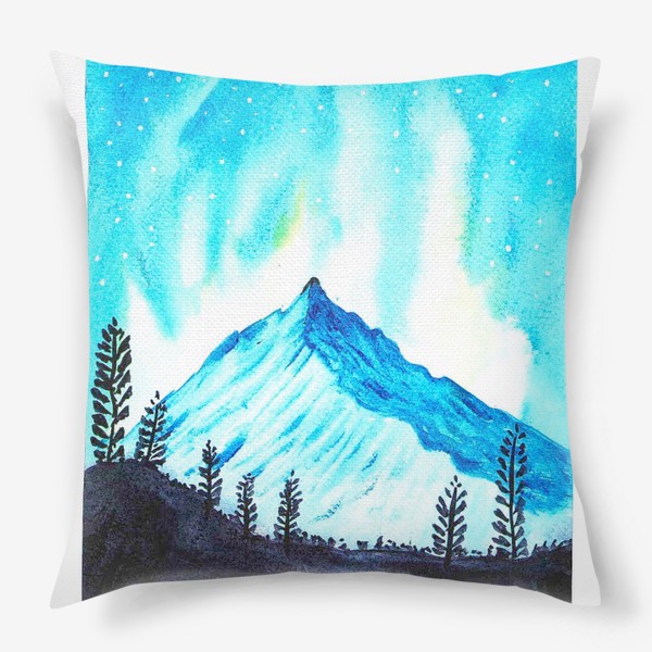 Подушка «гора зимой»