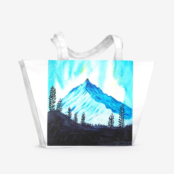Пляжная сумка «гора зимой»