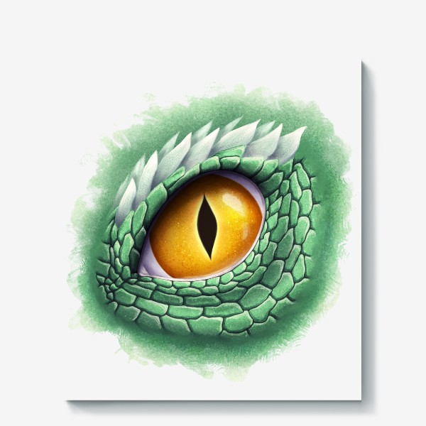 Холст «Глаз зеленого дракона»