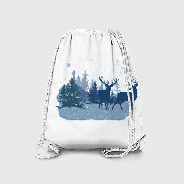 Рюкзак «Зимние олени»