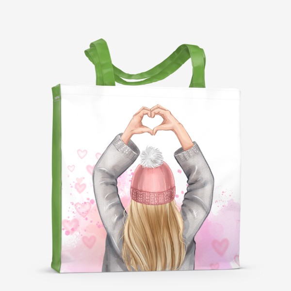 Сумка-шоппер «Девушка с сердцем »