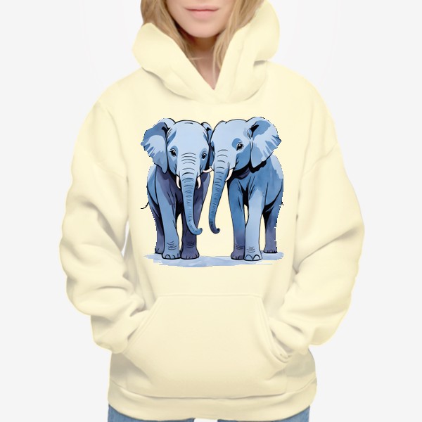 Худи «Друзья-слоны»