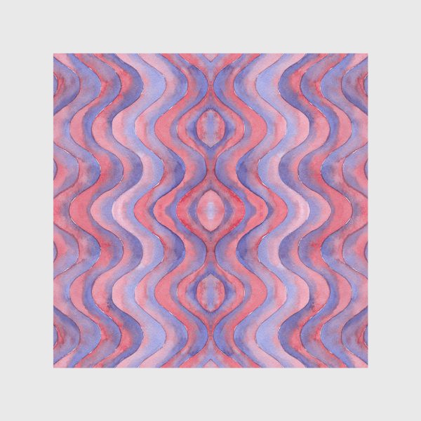 Скатерть «Акварельные фиолетово-розовые волны»