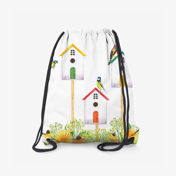Рюкзак «Птичий сад. Домики»
