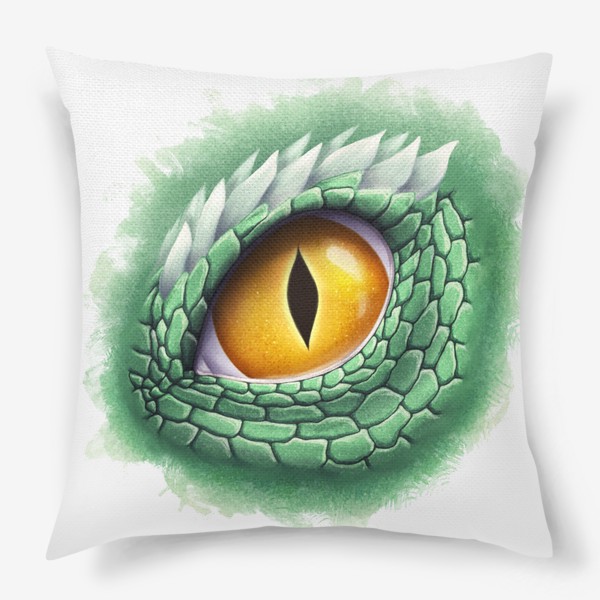 Подушка «Глаз зеленого дракона»