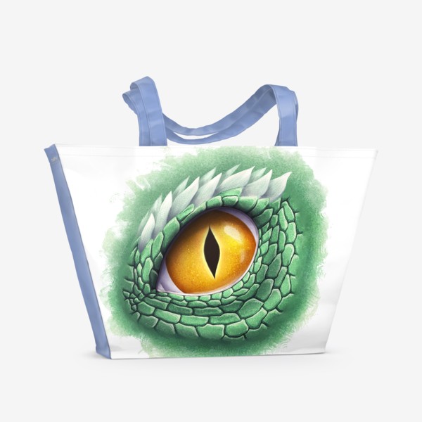 Пляжная сумка «Глаз зеленого дракона»