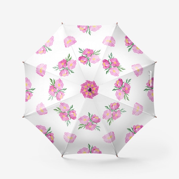 Зонт «Розовые пионы акварельные»