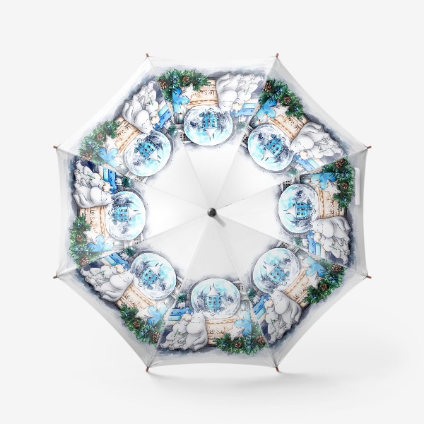Зонт «Муми-романтика зимы»