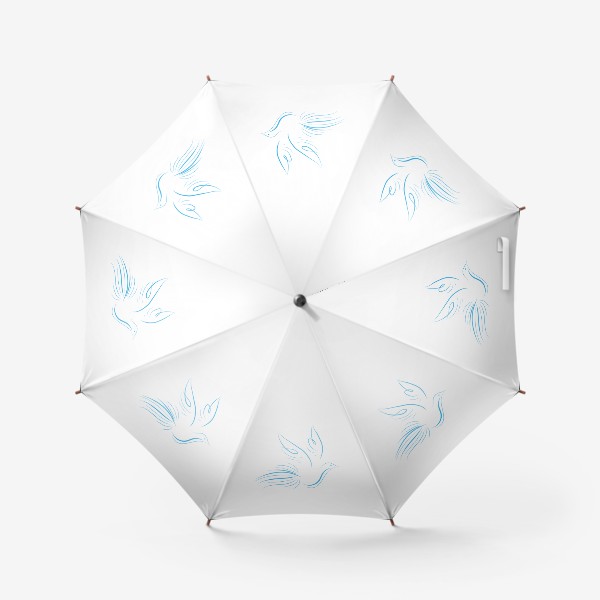 Зонт &laquo;Летящая птичка, каллиграфия, голубь&raquo;