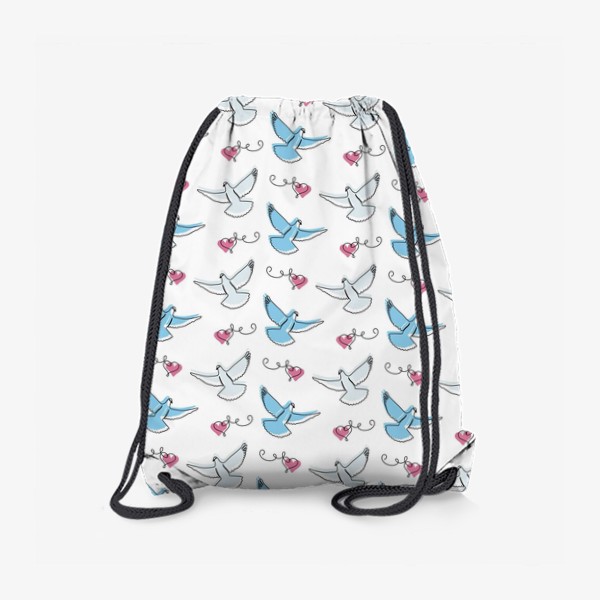 Рюкзак «бесшовный паттерн с голубями»