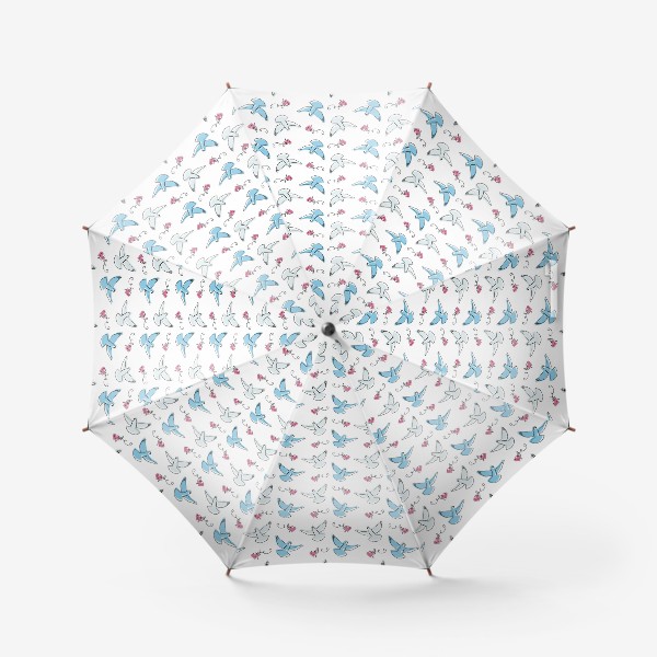 Зонт «бесшовный паттерн с голубями»