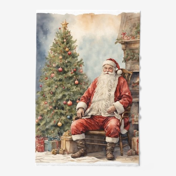 Полотенце «Санта и рождественские подарки»