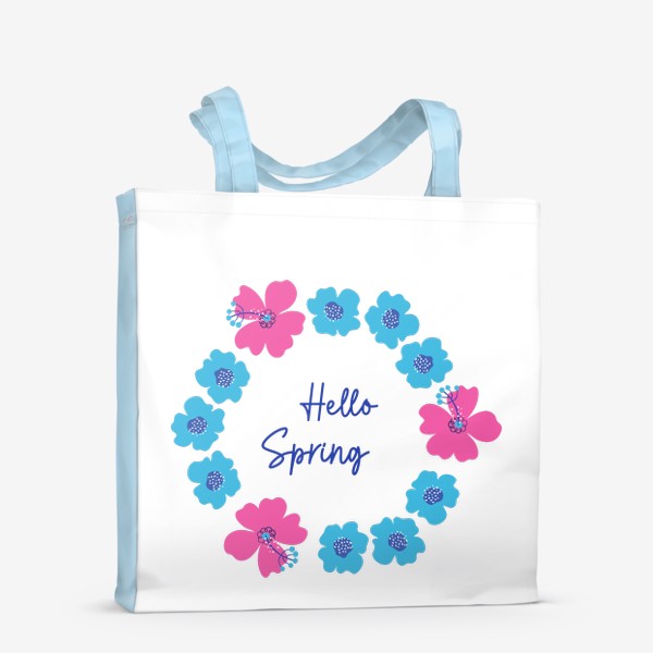 Сумка-шоппер «Цветочный венок. Hello Spring»