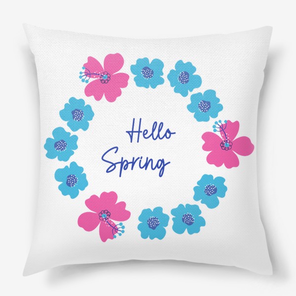 Подушка «Цветочный венок. Hello Spring»