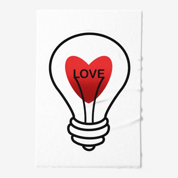 Полотенце «Любовь лампочка»