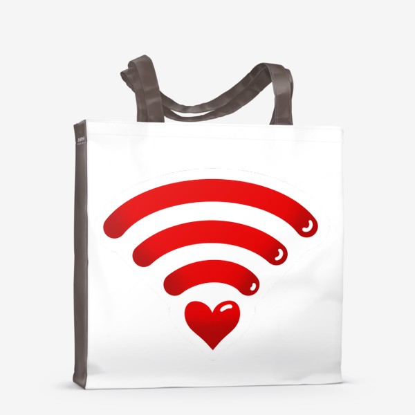 Сумка-шоппер «Сигнал любовь сердце »