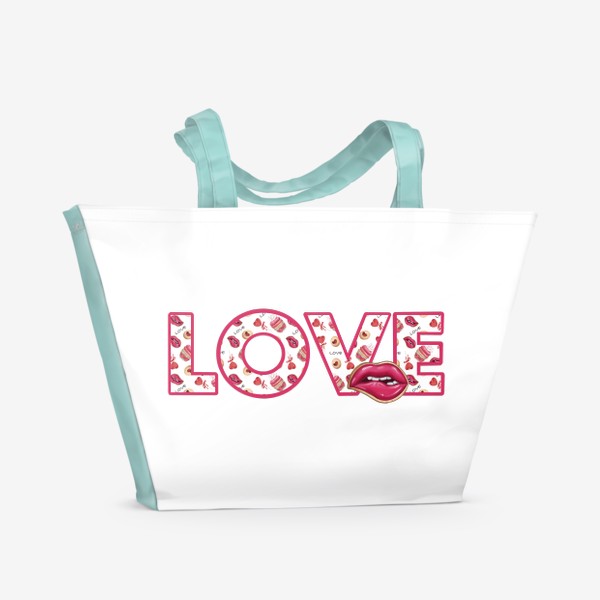 Пляжная сумка «Love со сладостями »