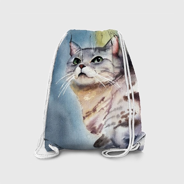 Рюкзак «Британская кошка, акварель»